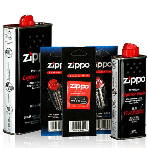 zippo打火机油配件355ml大油 小油133ml 火石*2 棉芯一